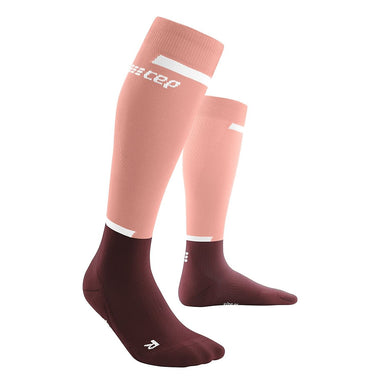 CEP Rose / Dark Red / II The Run Compression Womans Tall Socks XMiles