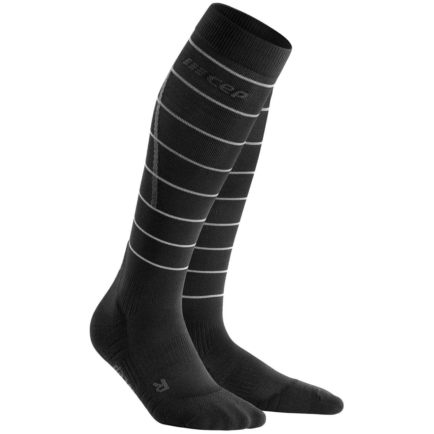 CEP Socks Black / III Reflective Compression Tall Socks XMiles