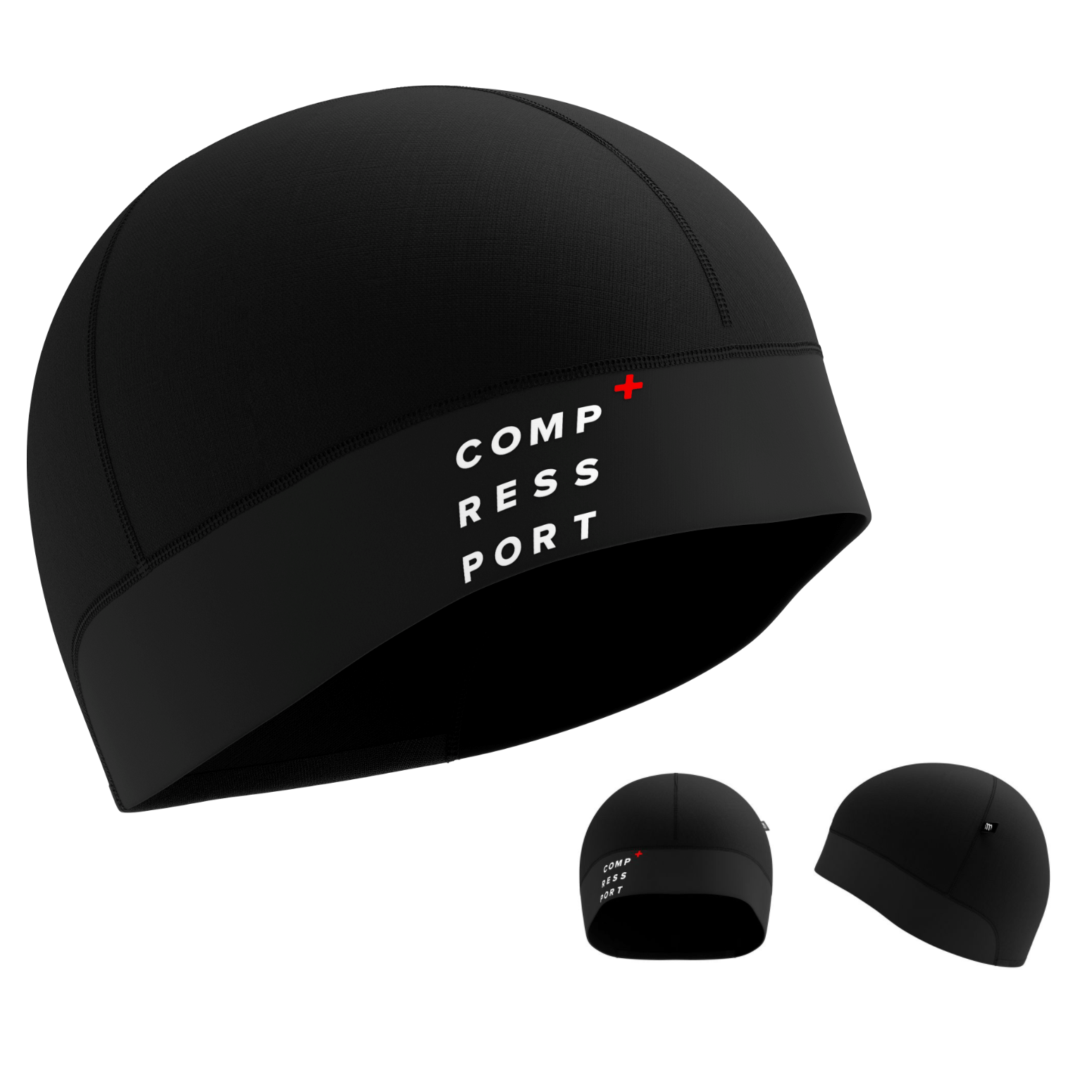 Compressport Headwear Black Hurricane Beanie XMiles