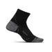 Feetures Socks Black / M Plantar Fasciitis Relief Ultra Light Quarter Running Sock XMiles