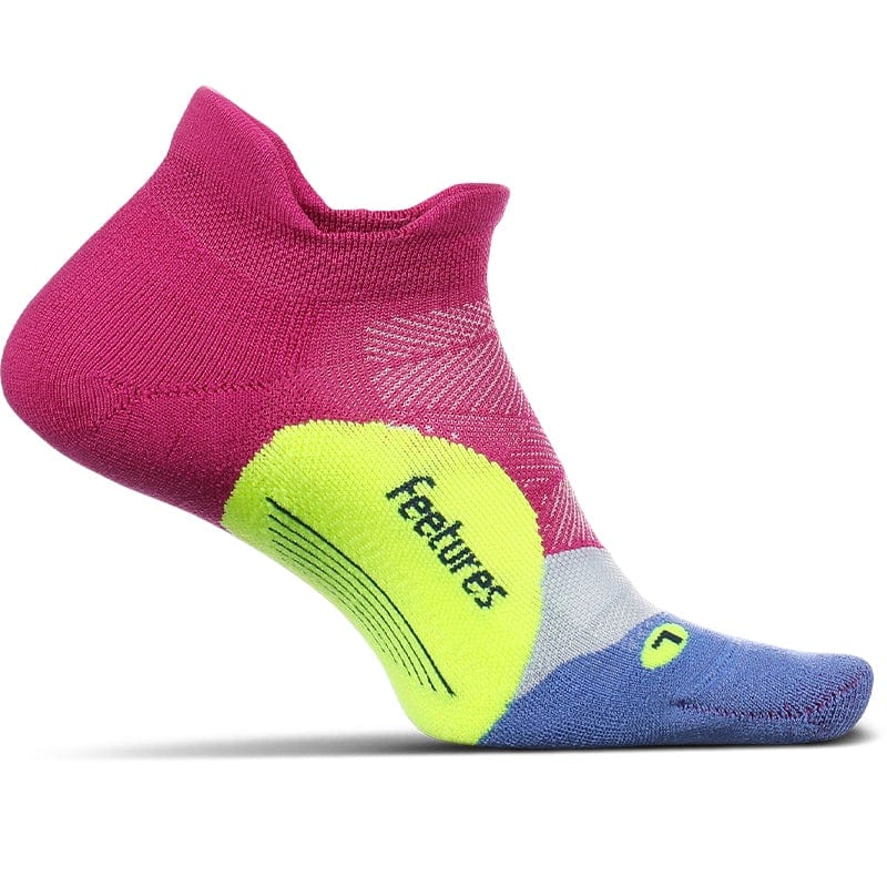 Feetures Socks Pulse Purple / S Elite Light Cushion No Show Tab Running Sock XMiles