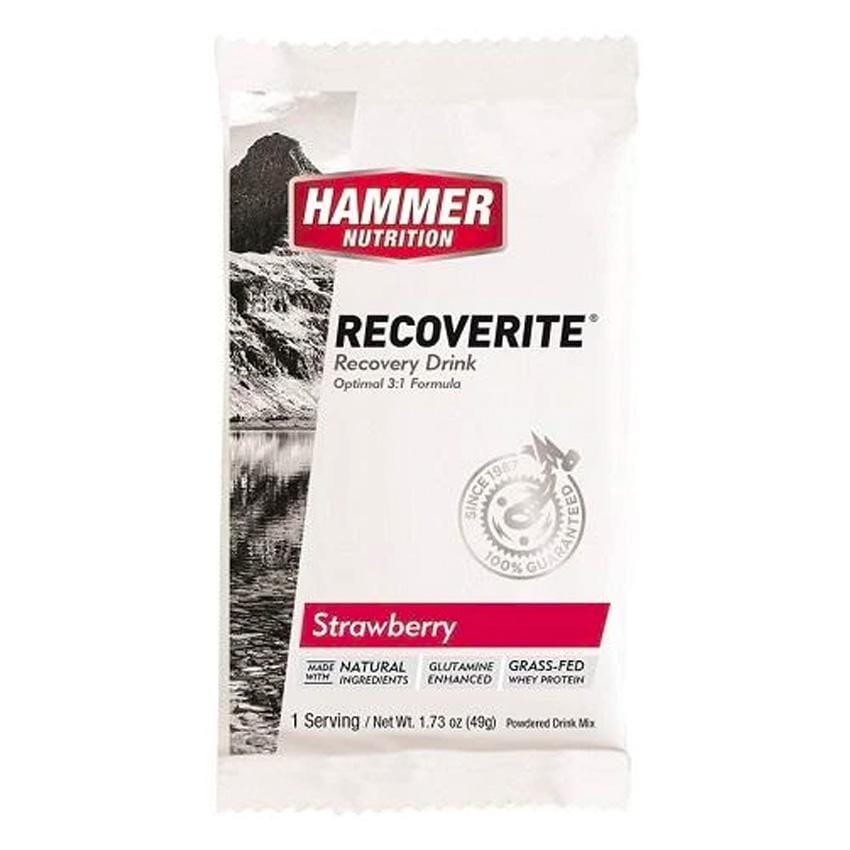 Hammer Nutrition Recovery Drink Strawberry Recoverite Sachets XMiles
