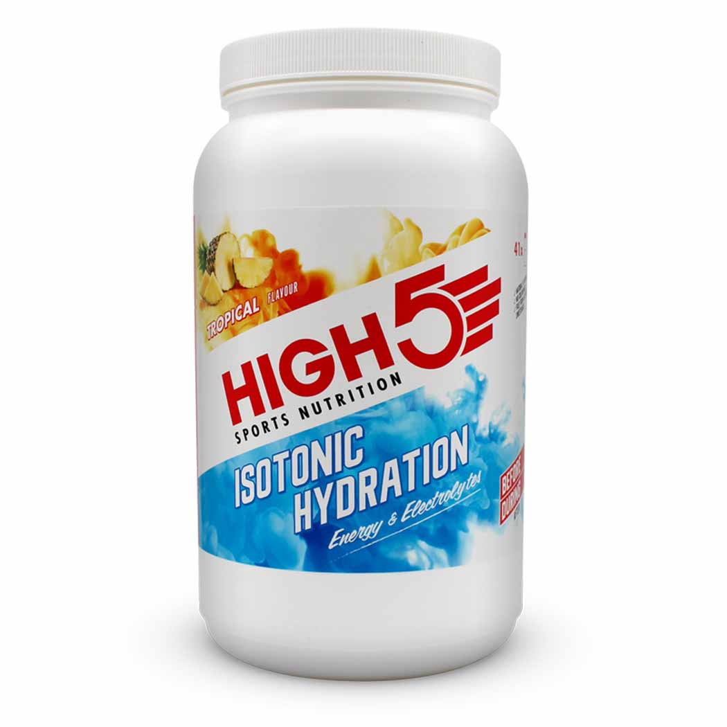 High5 Electrolyte Drinks Tropical High5 Isotonic Hydration Tub (1.23kg) XMiles