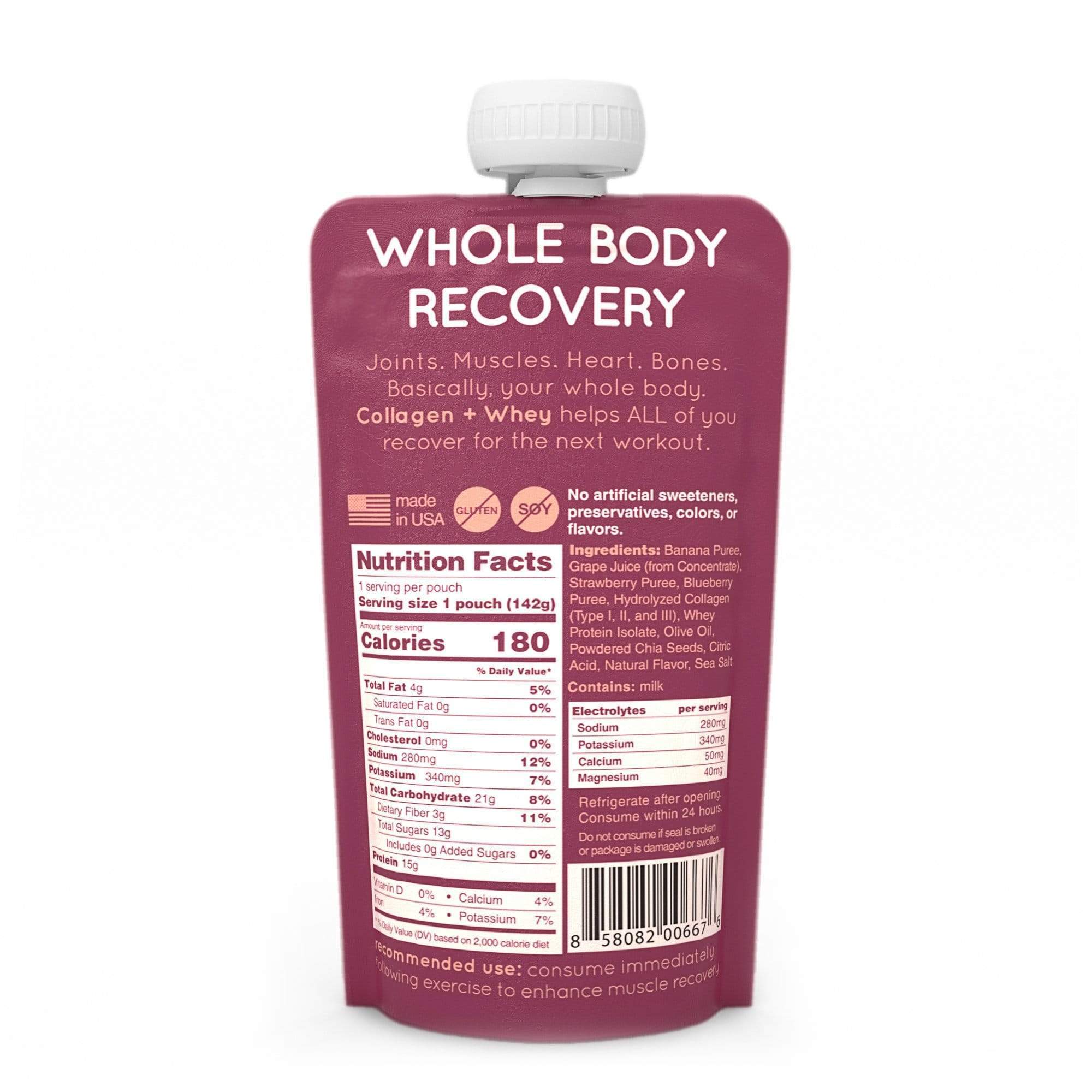 Hüma Gels Hüma Recovery Smoothie Pouch XMiles