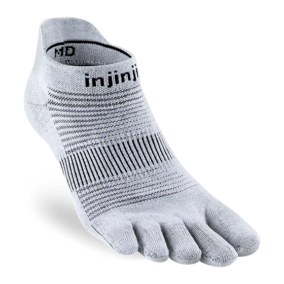 Injinji Socks Gray / Small Injinji RUN Lightweight No-Show XMiles