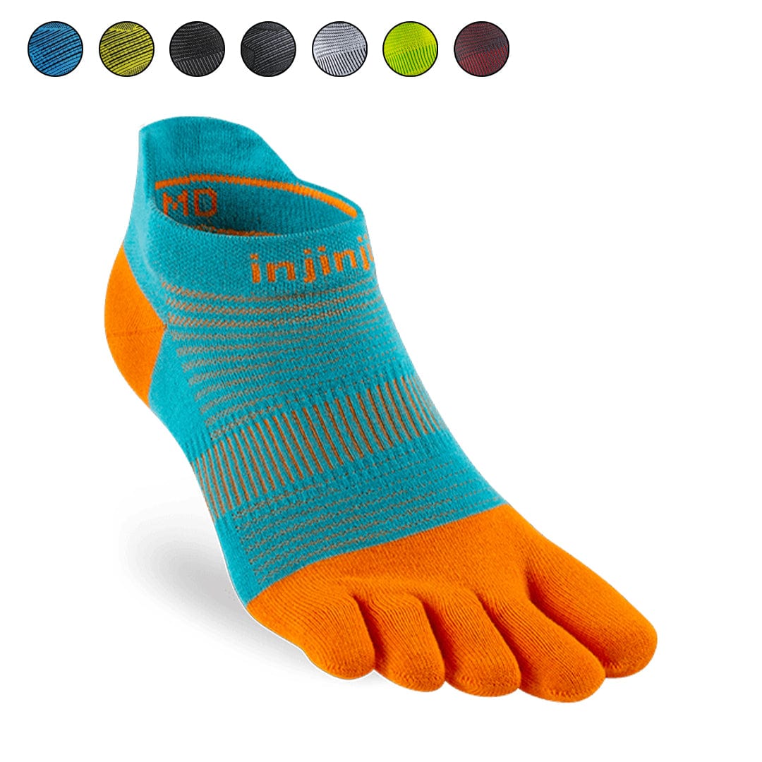 Injinji Lightweight Run Performance 2.0 No Show Ultra Thin Coolmax toe socks