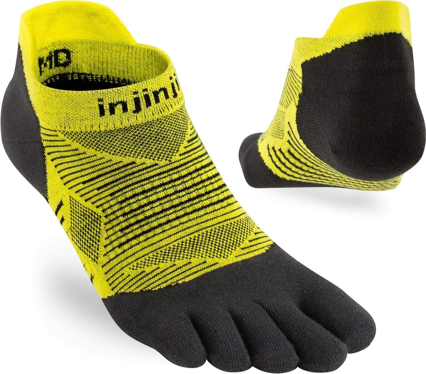 Injinji Socks Limeade / Large Injinji RUN lightweight no-show COOLMAX® XMiles