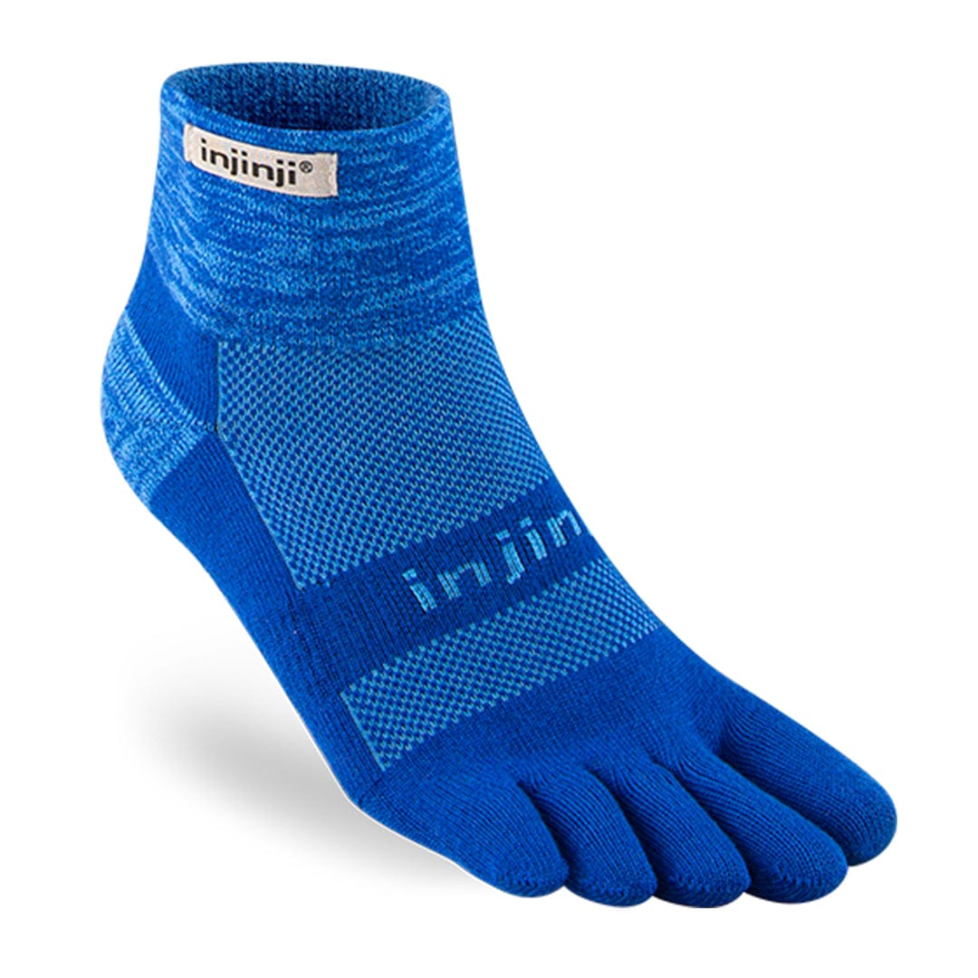 Injinji Trail Crew Midweight Toe Socks - Granite