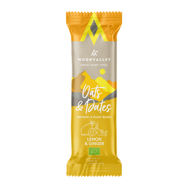 Moonvalley Lemon & Ginger Organic Energy Bar (50g) XMiles