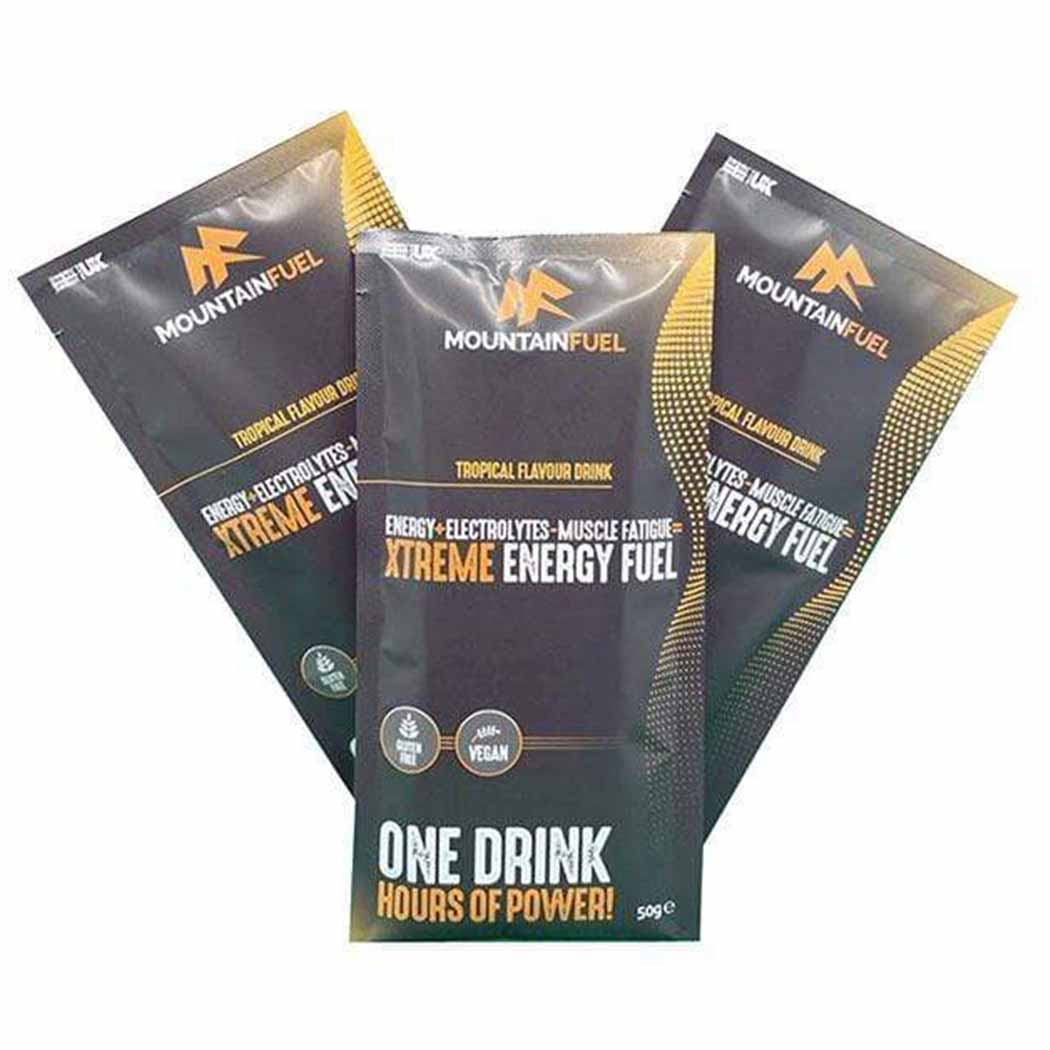 Mountain Fuel Energy Drink Tropical Xtreme Energy Fuel Sachets (3 Flavours) XMiles