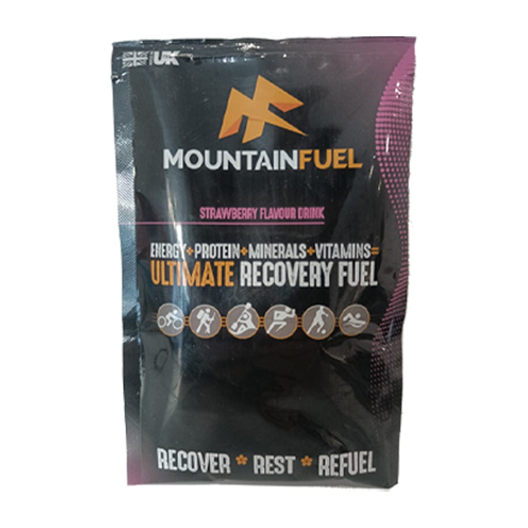 Mountain Fuel Protein Drink Strawberry Ultimate Recovery Fuel Sachet (2 Flavours) XMiles