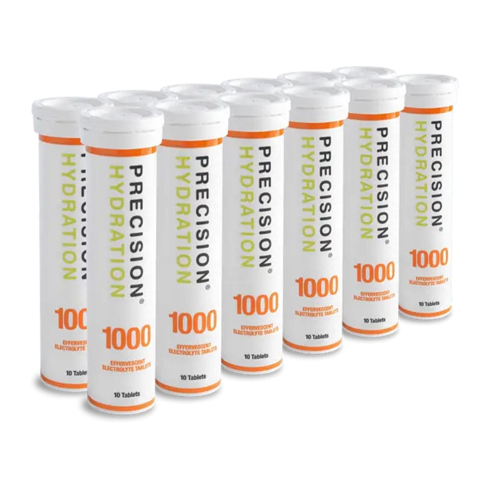 Precision Hydration Electrolyte Drinks 1000 / Box of 6 Tubes H2Pro Electrolyte Tablets XMiles
