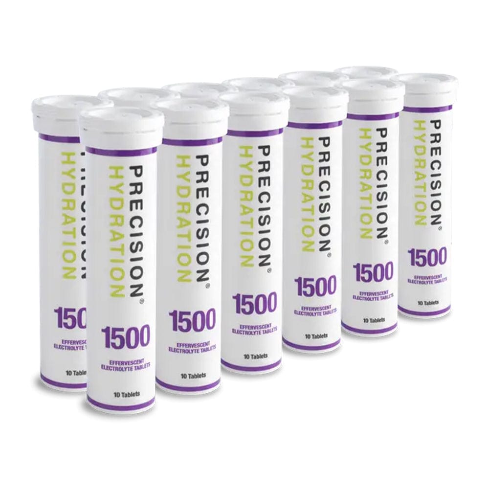 Precision Hydration Electrolyte Drinks 1500 / Box of 6 Tubes H2Pro Electrolyte Tablets XMiles