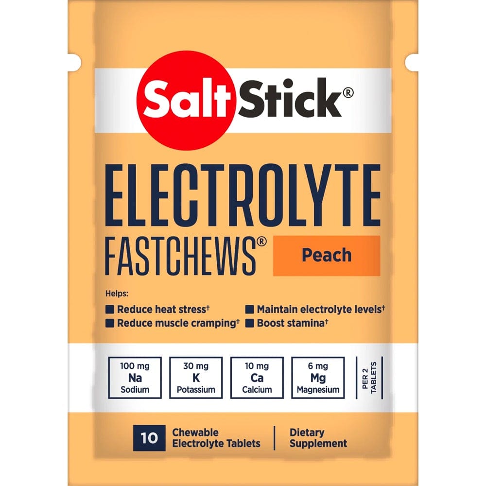 SaltStick Supplement Perfectly Peach Fastchews Packet (10ct) XMiles