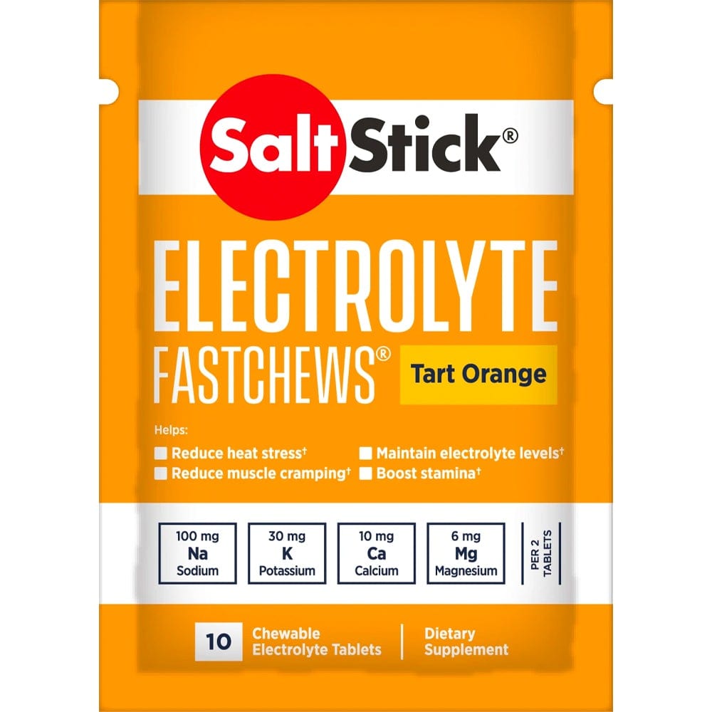 SaltStick Supplement Tart Orange Fastchews Packet (10ct) XMiles