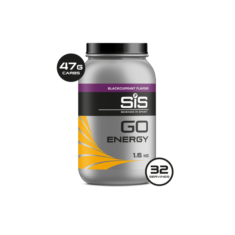 SiS Energy Drink Blackcurrant GO Energy Powder 1.6kg XMiles