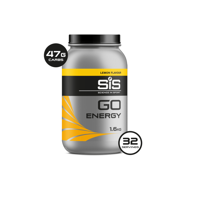 SiS Energy Drink Lemon GO Energy Powder 1.6kg XMiles