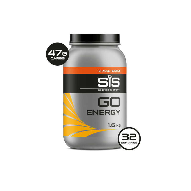SiS Energy Drink Orange GO Energy Powder 1.6kg XMiles