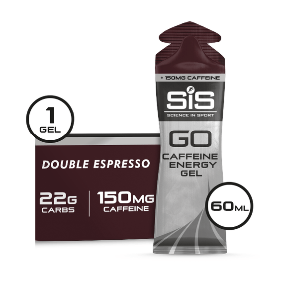 SiS Gels Double Espresso GO Energy + Caffeine 60ml Gel (75 / 150mgl) XMiles