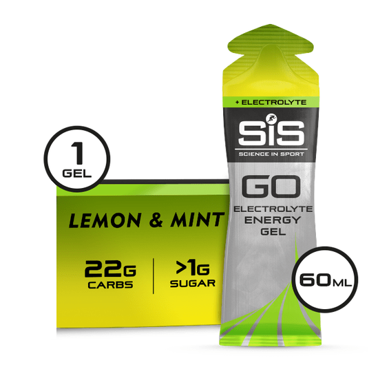 SiS Gels Lemon Mint GO Energy + Electrolyte Gel 60ml XMiles
