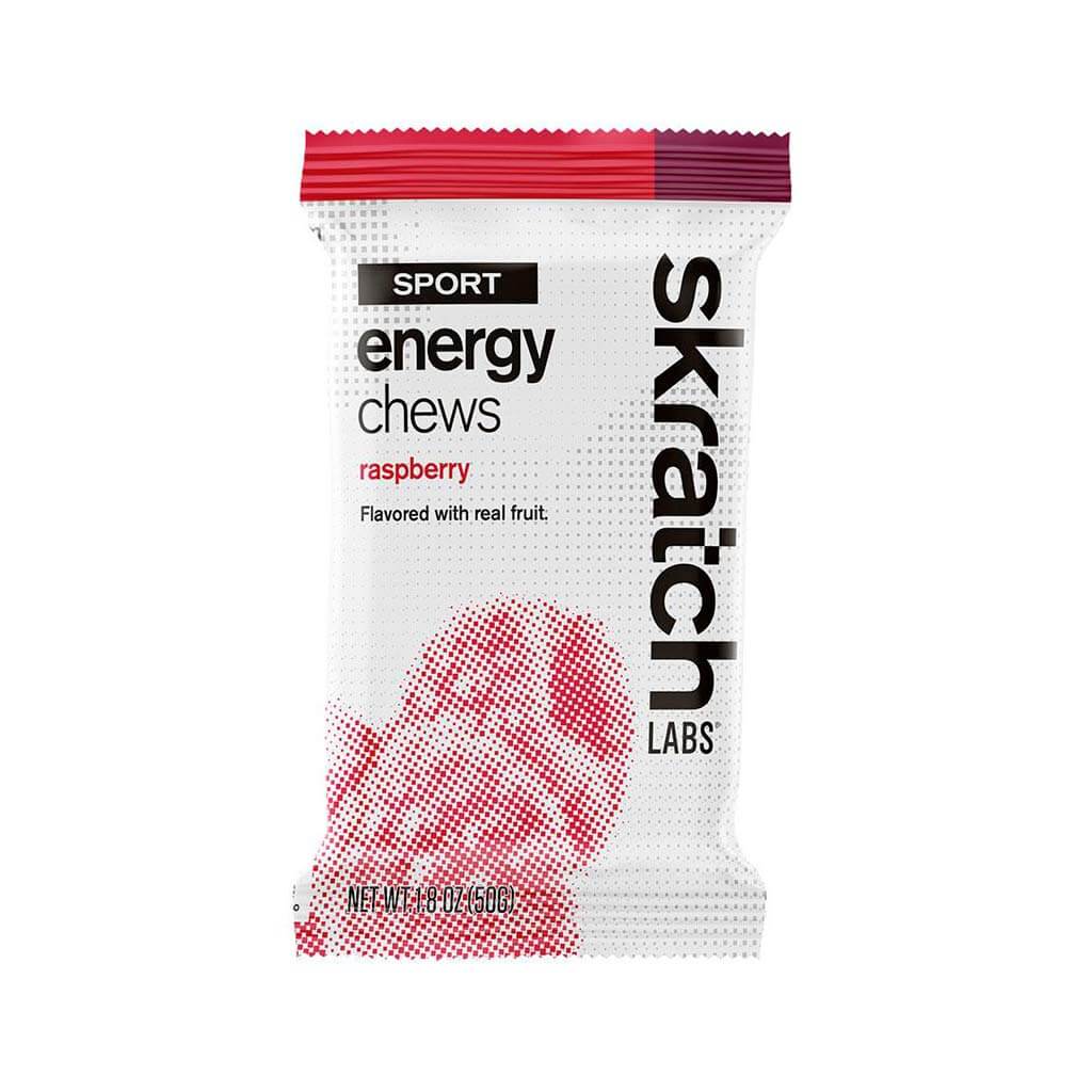 Skratch Labs Energy Chews Raspberries Skratch Labs Sport Energy Chews (50g) XMiles