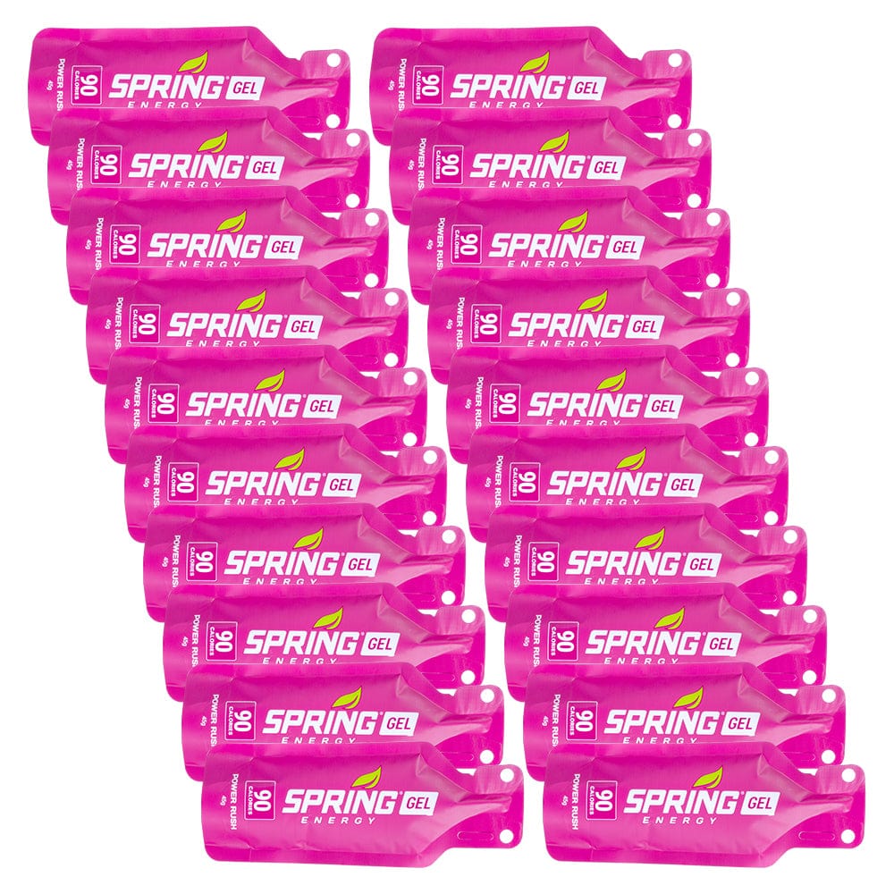 Spring Gels New Batch / Bag of 20 Power Rush - Perfect Pre-Race & Race Fuel XMiles