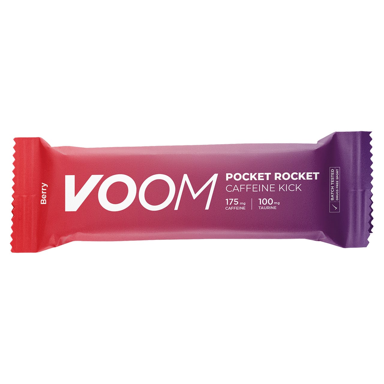 Voom Energy Bars Caffeine Kick (Berry) Pocket Rocket (42g) XMiles